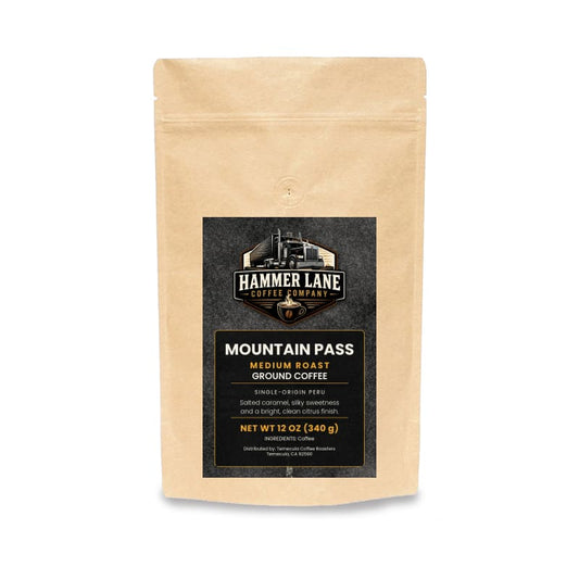 Mountain Pass 12 oz single-origin Peru coffee bag – Hammer Lane Coffee Company